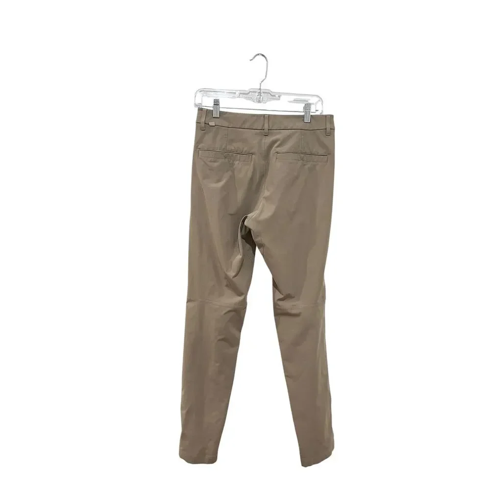 Lululemon Chino Pants Mens 28x30 Beige Slim Tapered Stretch Casual Performance